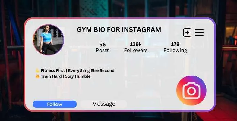 Gym Bio for Instagram