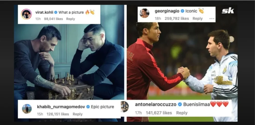 Most Liked Instagram Posts - Lionel Messi — Chess with Ronaldo