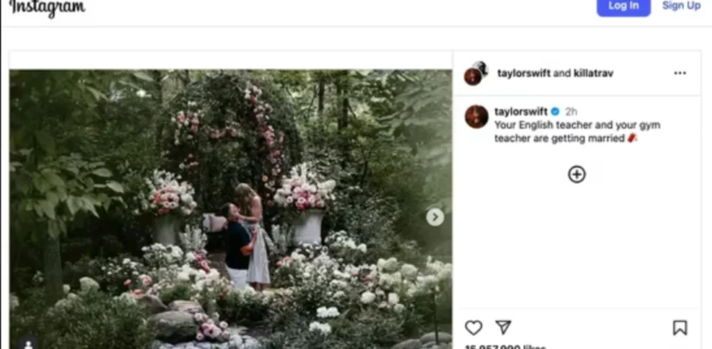 Most Liked Instagram Posts - Taylor Swift and Travis Kelce — Engagement Announcement