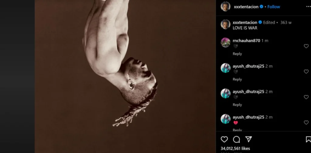 Most Liked Instagram Posts - XXXTentacion — Final Post Before His Death