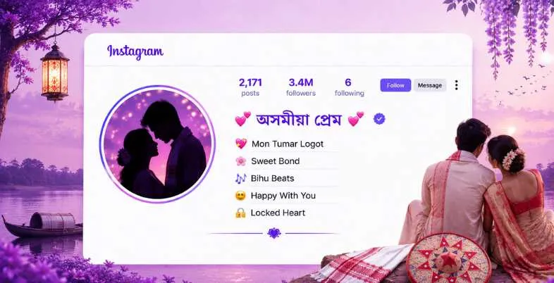 Best Assamese Bio for Instagram - Love & Romantic
