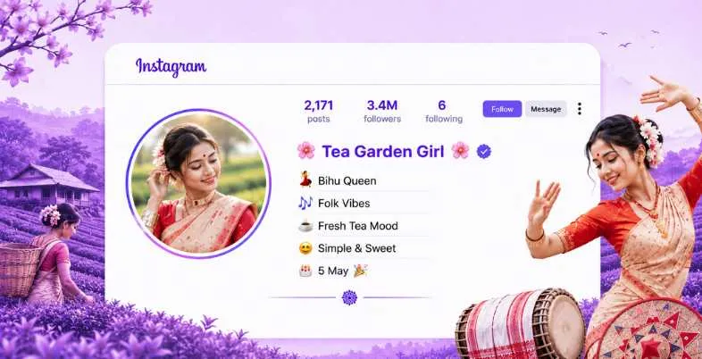 Best Assamese Bio for Instagram - Tea Garden Girl