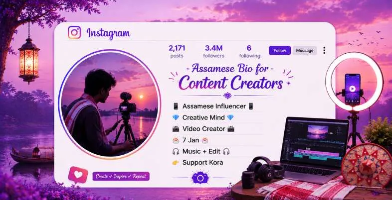 Best Assamese Bio for Instagram - for Content Creators