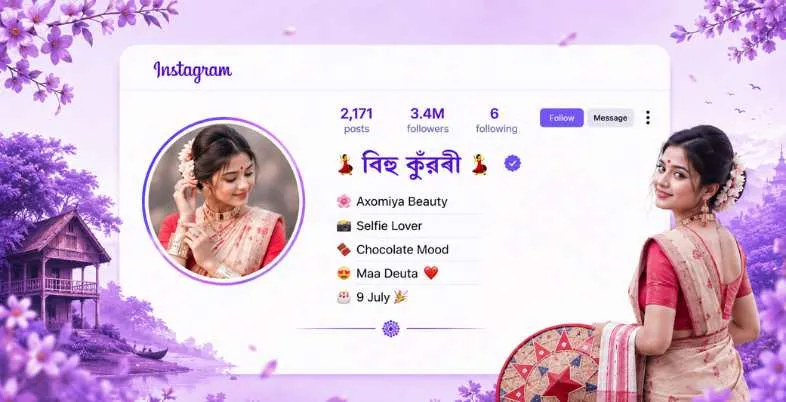Best Assamese Bio for Instagram - for Girls