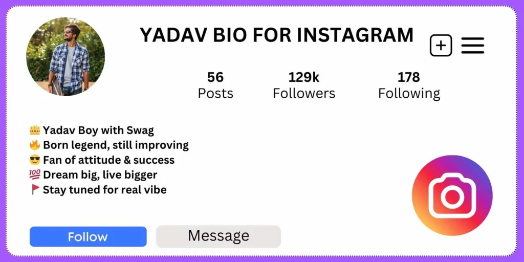Best Yadav Bio for Instagram - Cool & Swag