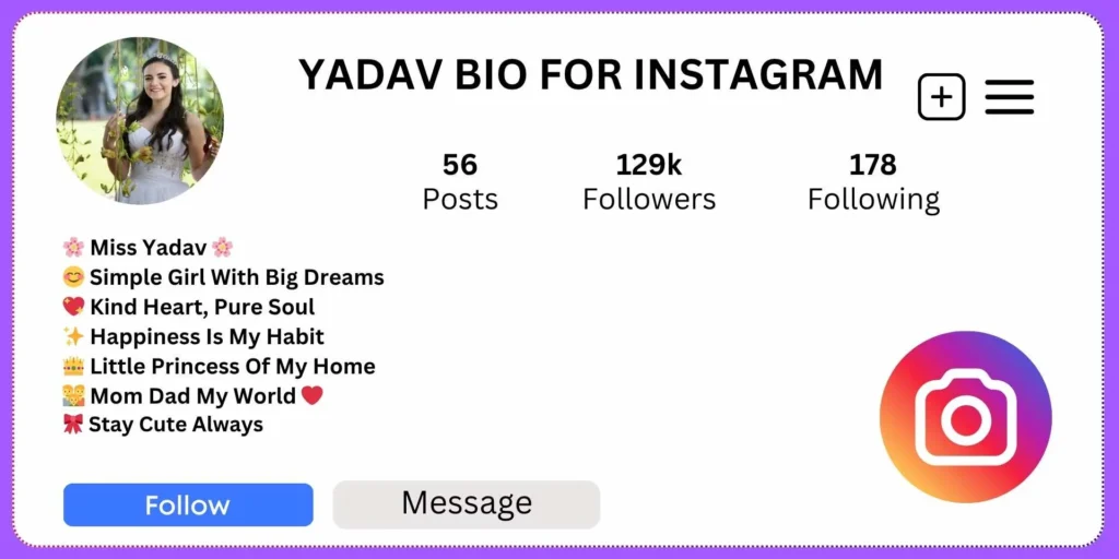 Best Yadav Bio for Instagram - Cute and Sweet