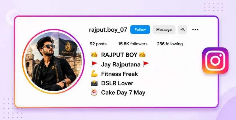 Rajput Bio for Instagram