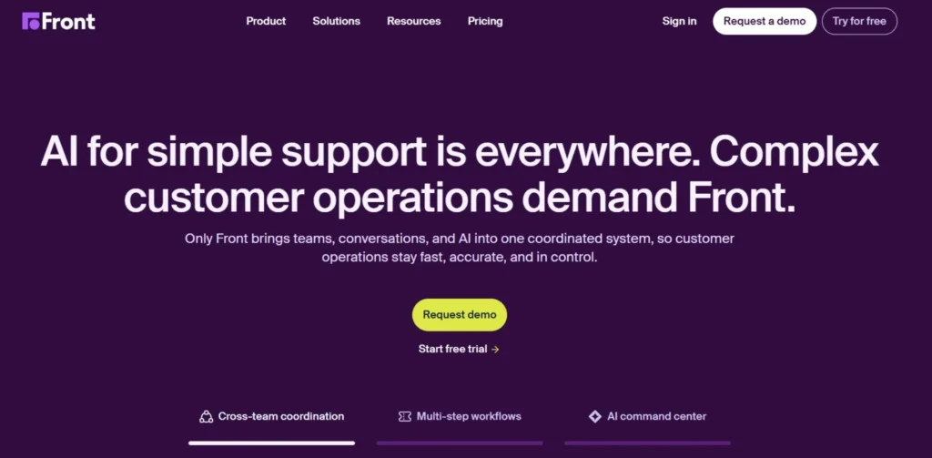 Help Desk Software - Front