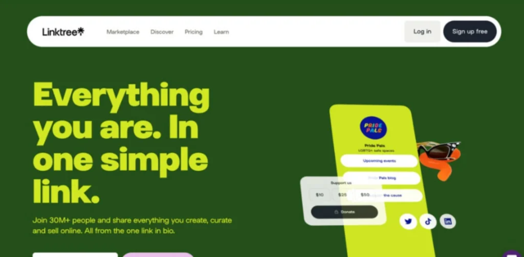Link in Bio Tools - Linktree