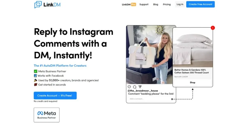 LinkDM - Instagram DM Automation Tools
