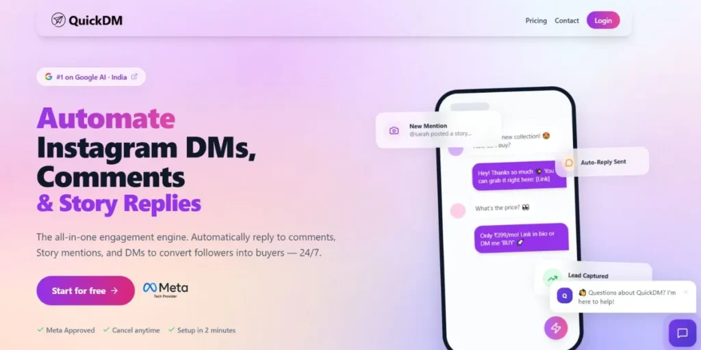 QuickDM - Instagram DM Automation Tools